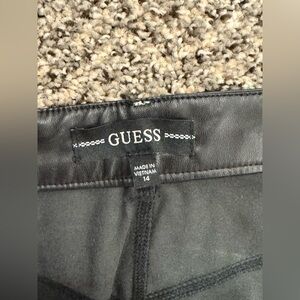 Guess Sleek Black foe leather pants C7
